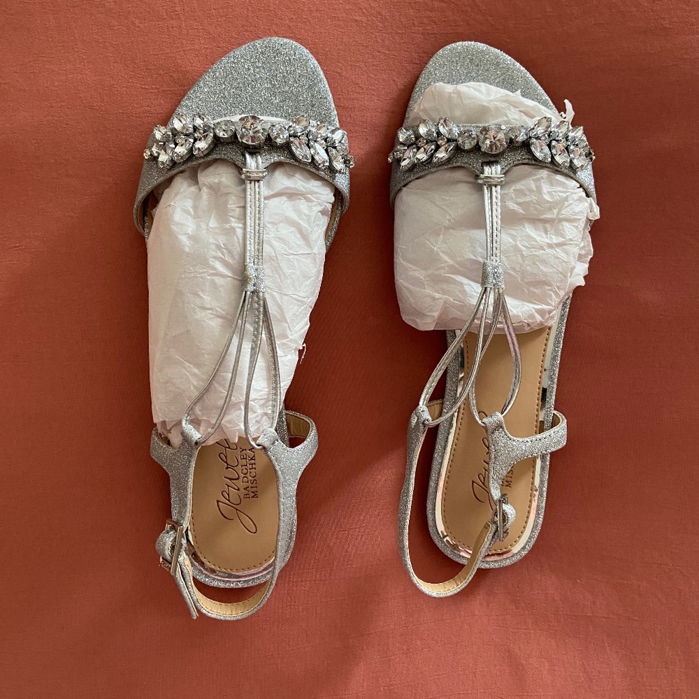 Never Worn Badgley Mischka Jewel Sandals Size 6